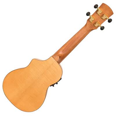 Laka Maple Series Electro-Acoustic Cutaway Ukulele ~ Soprano image 4