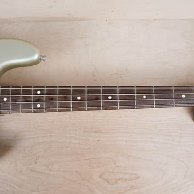 Fender JB-62 Jazz Bass Reissue 2010 Inca Silver Aged Made in Japan MIJ w/ Bag image 6