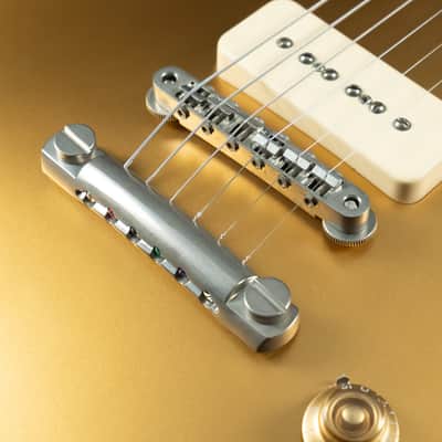 Eastman SB56/N-GD, Gold Top Single Cut, Lollar P90 Pickups - USED 2020s image 6