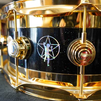 DW USA Collector's Series R30 "Starman" Neil Peart Signature Edge 6x14" Icon Snare Drum image 3