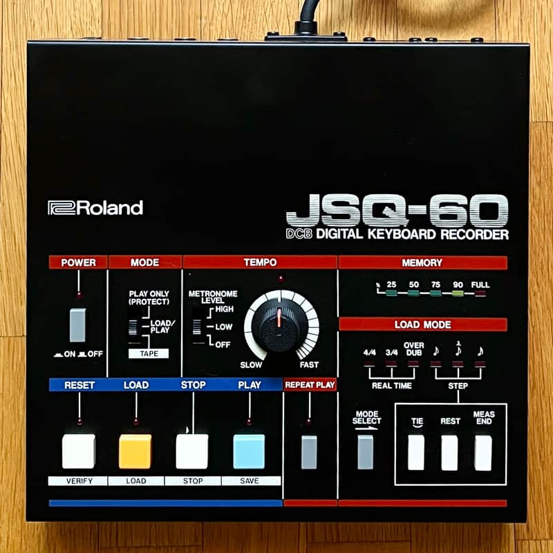 Roland JSQ-60 Digital Keyboard Recorder 1983 -1988 - Black image 1