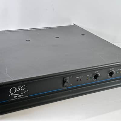 2-RU Rack Mount QSC MX1500A MX-1500A Professional Power Amplifier 400 WPC image 1