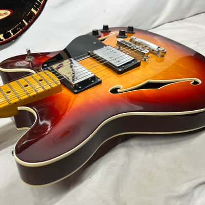 Fender Starcaster Semi-Hollow Body Electric Guitar - Aged Cherry Burst with Gig Bag image 20
