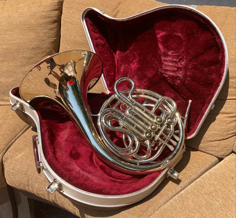 C G Conn  Professional 8D Double French Horn 1970s - Silver image 1