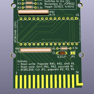 Ensoniq ESQ-1/SQ-80 EEPROM Cartridge PCB - Direct from PCB designer image 7