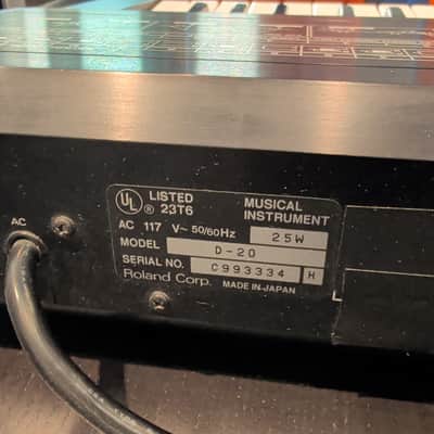 Roland D-20 Linear Synthesizer Workstation Made in Japan Fully Functiona image 8