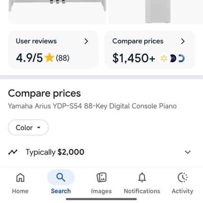 Yamaha YDP-S54 Arius 88-Key Digital Piano 2021 - Black image 9