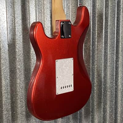 Musily MST-1 Strat Style HSS Guitar Candy Apple Redburst #060520260001 Used image 9