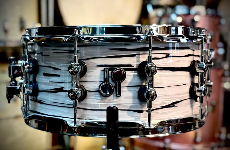Sonor 14x6.5 SQ2 Vintage Maple Snare Drum - White Oyster Pearl image 1