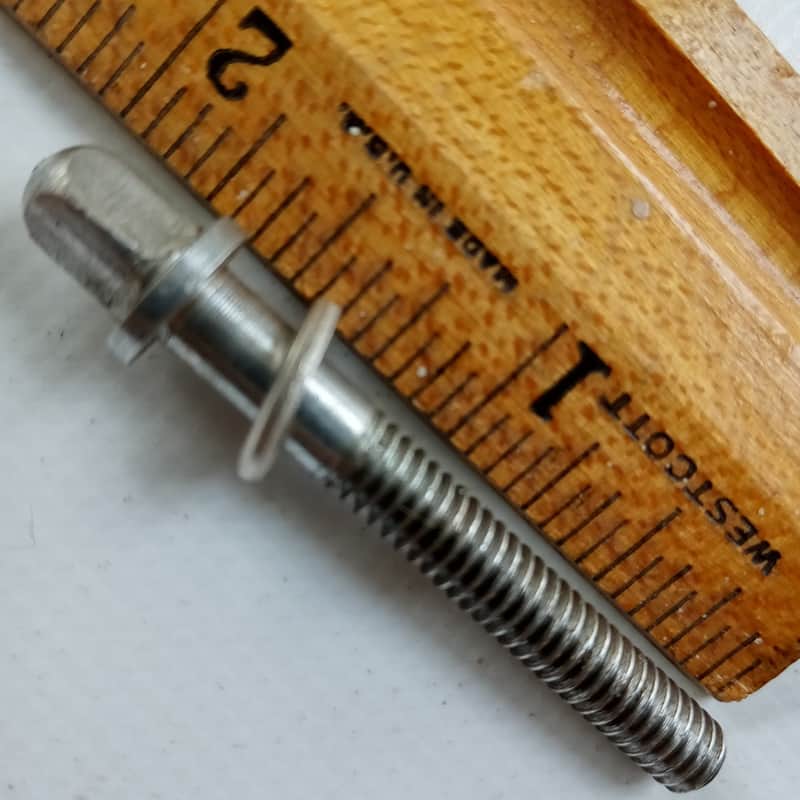 Leedy&Ludwig 1 5/8"12-24 Chrome T-Rod Snare/Tom Drum Tension Vintage 50s Key USA image 1