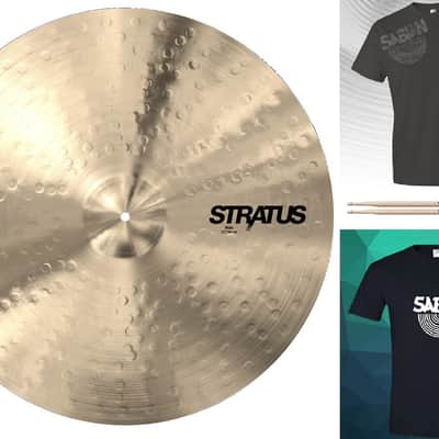 Sabian *Pre-Order* Stratus 22” Ride Cymbal +Shirt/Sticks | Bundle & Save | Made in Canada | Special Order | Authorized Dealer image 1