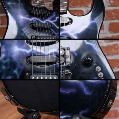 B.C. Rich ST-3 Lightning Bolt Graphic 1988 w/Hard Shell Case image 18