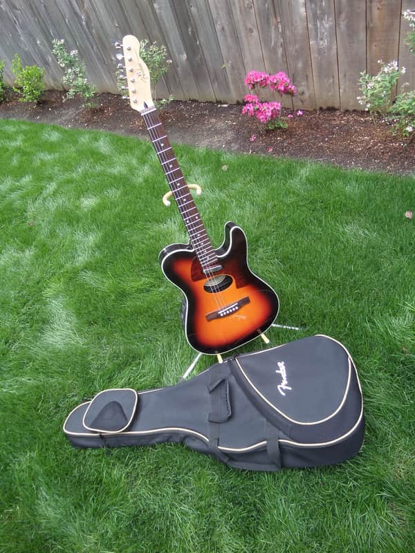 Fender Telecoustic DLX SB | Reverb