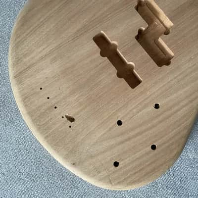 Mahogany Wood 4 String Bass DIY Project Body image 3