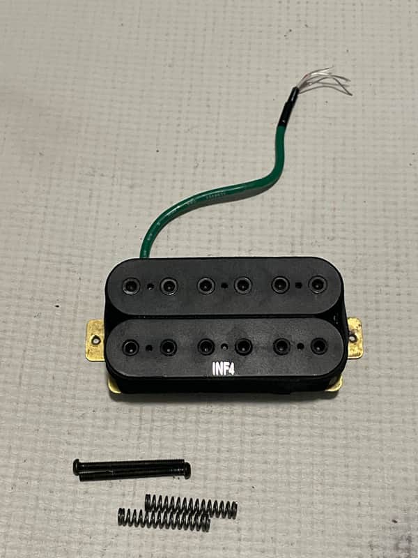 2000's Ibanez RG5EX1 RG Series INF4 Black Bridge Humbucker Guitar Pickup 16k image 1