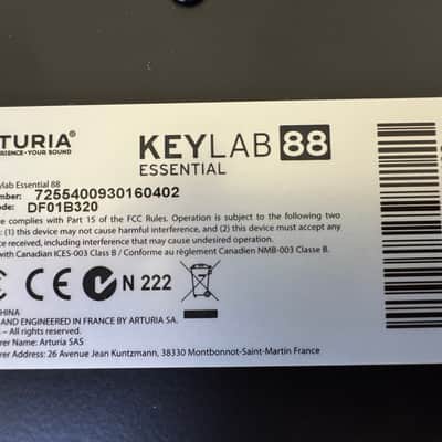 Arturia KeyLab Essential 88 MkIII MIDI Controller 2024 White STAND AND SEAT INCLUDED image 10