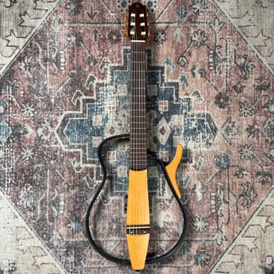 Yamaha SLG100N Silent Guitar Natural Nylon String Classical Acoustic Electric Travel Guitar! image 5