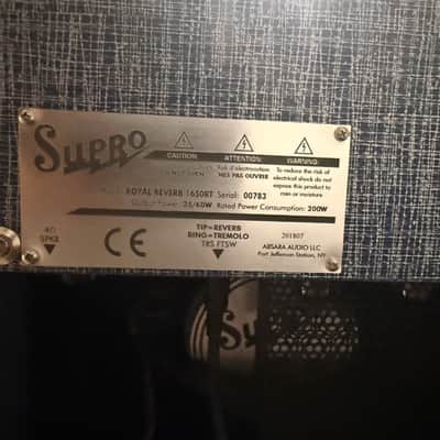 Immagine Supro  Royal Reverb 1650RT 35/60W 2x10 Tube Guitar Combo Amp - 4