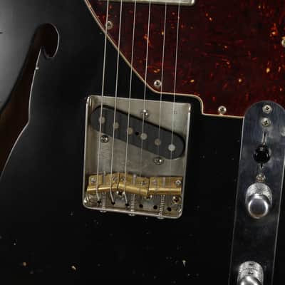 Rust (30th Street Guitars NYC) Thinline T-Style Electric Guitar 2020 Black Relic w/Case image 9