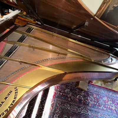 Steinway Grand Piano, Rosewood, 8ft 5in, 85 key, 1860 (restored c.1985), Rococo Revival S-scroll legs/etc. (Serial#3007) image 3