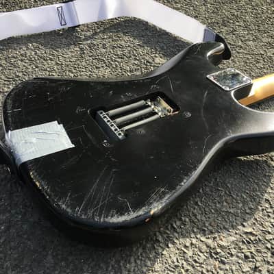 Kurt Cobain Vandalism Strat Nirvana Squier 1998 Left handed Guitar Road Worn stratocaster Seymour tb image 9