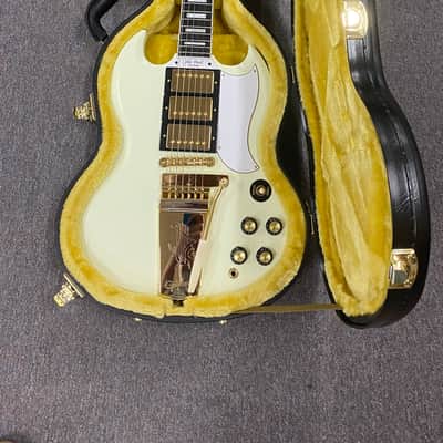 Epiphone "Inspired by Gibson Custom" '63 Les Paul SG Custom with Maestro Vibrola 2024 - Present - Classic White image 11