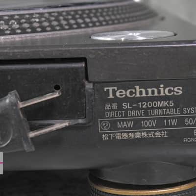 Technics SL-1200MK5 Black Direct Drive DJ Turntable in Good Condition image 25