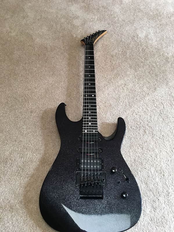 Kramer Proaxe Deluxe 1990 Black Sparkle | Reverb