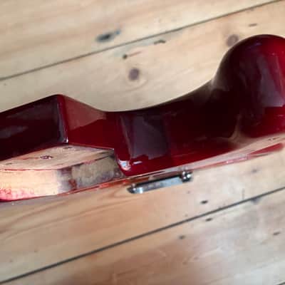 Unbranded Transparent Red Burst S Type Guitar Body inc Bridge image 21