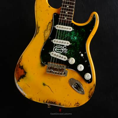 Fender Stratocaster Yellow Heavy Aged Relic image 5