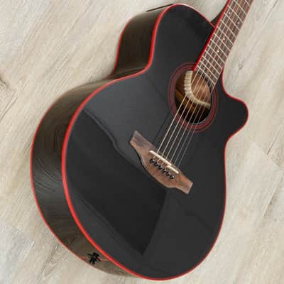 Takamine GF49CE CB FX Cutaway Acoustic-Electric Guitar, Spruce Top, Cosmic Black Sparkle image 3