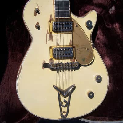 1958 Gretsch White Penguin guitar ORIGINAL and RARE! Infamous "Dirty White Boy" image 1