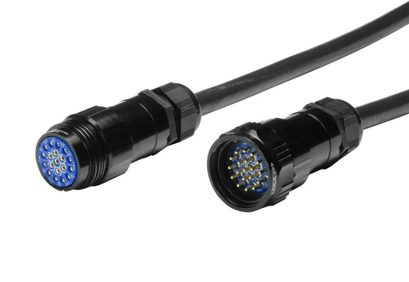 Elite Core Audio SOCO Socapex 19 Pin Lighting Power Extension Cable Phase3 SHOWSAFE series 50 ft image 1