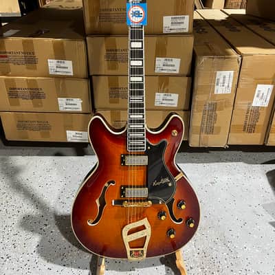 Hagstrom '67 Viking II Semi Hollow Guitar - Vintage Sunburst image 1