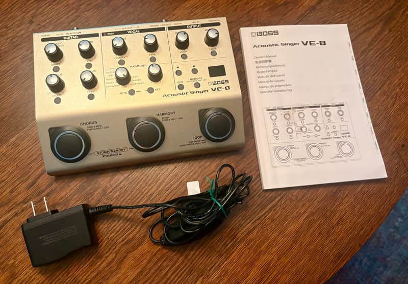 Boss VE-8 Acoustic Singer Pre-Amp 2016 - Present - White image 1