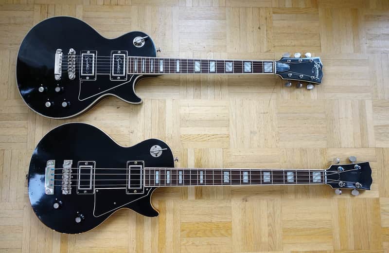 Jolana Diamant Singlecut guitar & bass ~1975 - ultra rare Eastern Bloc couple! image 1