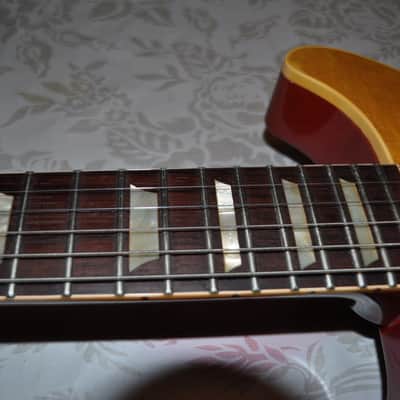 Custom Jam City Guitar by Jim Weyandt Double Cutaway - Flametop image 18