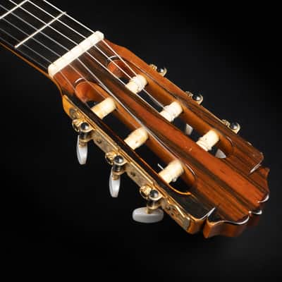 1993 Amalio Burguet 3M Cedar Indian Rosewood - Natural High Gloss | Vintage All Solid Spanisch Masterbuilt Classical Guitar Ebony Fretboard | Case image 9