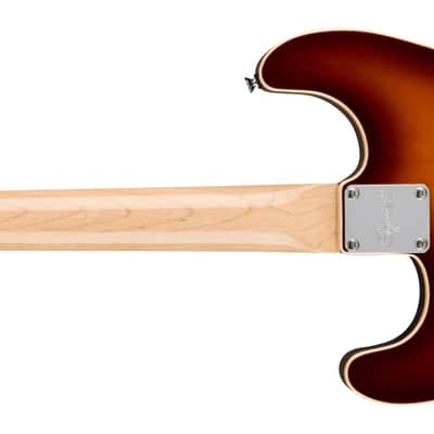 Squier Paranormal Custom Nashville Stratocaster, Laurel Fingerboard, Black Pickguard, Chocolate 2-Color Sunburst image 6
