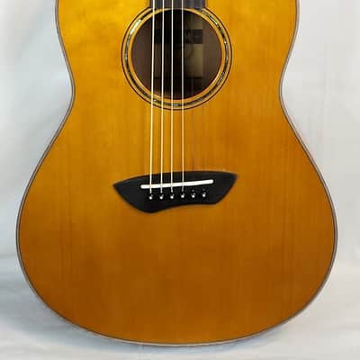 Yamaha CSF3M All-Solid Parlor Guitar, Piezo Pickup, Vintage Natural, W/Bag image 10