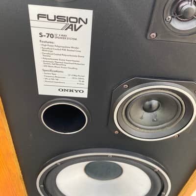 Onkyo vintage speakers  S-70 Brown image 8