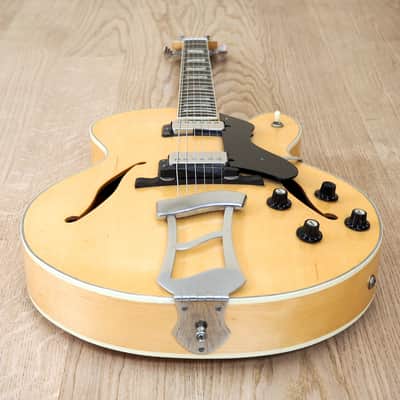 1970s Hagstrom Jimmy D'Aquisto Archtop Electric Guitar Blonde Sweden w/ Case image 11