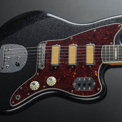Fender Limited Edition Gold Foil Jazzmaster - Black Sparkle image 1