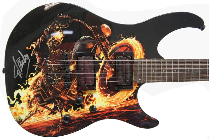 Peavey Marvel Ghost Rider Predator Electric Guitar Signed by Stan Lee with Certificate of Authenticity (Serial 111014705) image 1