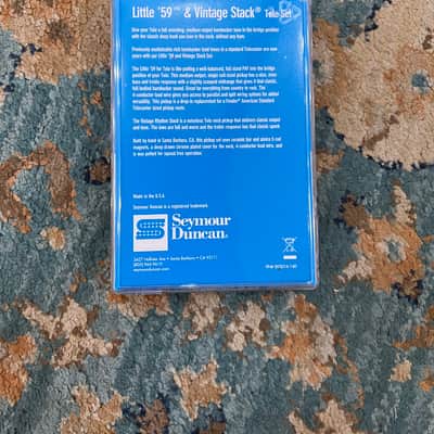 Seymour Duncan Little '59 / Vintage Stack Tele Pickguard Set 2010s - Black image 2