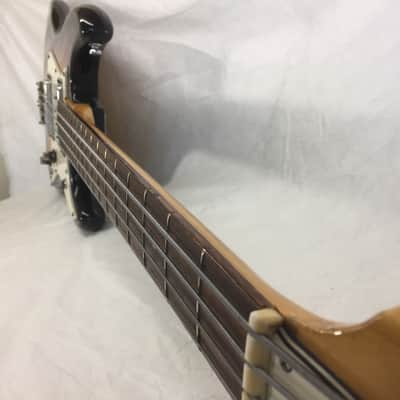 Vintage Aria 1820 1820T  1970's Sunburst MIJ Japan Shortscale Short Scale Offset Bass Guitar image 5