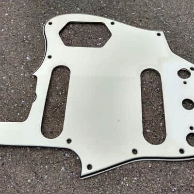 Vintage Early 1960's Fender Jaguar Pickguard - Rare White Nitrate for Custom Colors image 2