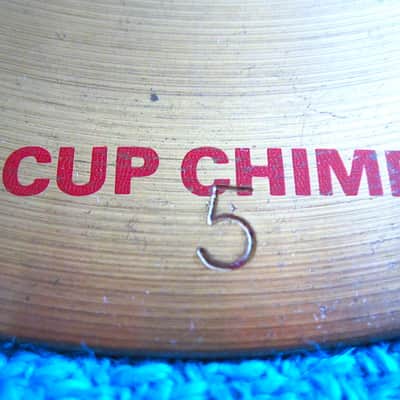 Paiste 6" Cup Chime #5 Cymbal (signed by Chad Wackerman) image 2