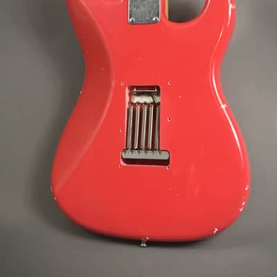 LEFTY! Wildwood Vintage ST66 Swamp Ash Boutique Custom Relic Fiesta Red Nitro Gibson 24.75” Scale Strat 7.2 Lb HSC image 8