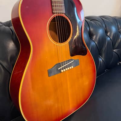 MINT! 1966 Gibson B-25 - Sunburst / Cherryburst, with original case image 4